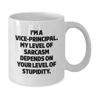Load image into Gallery viewer, Funny Vice Principal Gifts, White Coffee Mugs for Vice Principals, Valentine's Unique Gifts from Friends, Vice Principal Humor - Additional