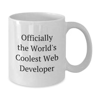 Load image into Gallery viewer, Funny Web Developer Gifts for Men, Officially The World's Coolest Web Developer Mug, Unique Father's Day Unique Gifts from Friends, Family, Coworkers for Web Developers - Additional