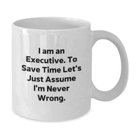 Load image into Gallery viewer, Funny Executive White Coffee Mugs for Mom, Gifts from Men to Executive Women on Mother's Day - Additional