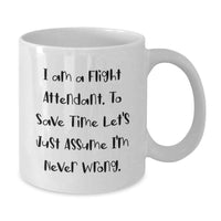 Load image into Gallery viewer, Funny Flight Attendant Gifts from Friends - Unique White Coffee Mugs for Father's Day, Gifts for Flight Attendant Men - Additional