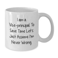 Load image into Gallery viewer, Funny Vice-principal Gifts for Her, White Coffee Mug, Assumptions are My Superpower, Perfect Mother's Day Unique Gifts from Women - Additional