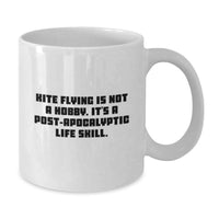Load image into Gallery viewer, Funny Kite Flying Gifts for Men from Friends, Perfect for Kite Enthusiasts, White Coffee Mug, 11oz or 15oz Capacity, Ceramic, Microwave and Dishwasher Safe. - Additional