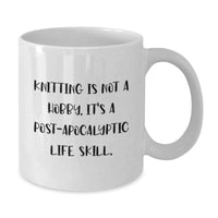 Load image into Gallery viewer, Funny Knitting Gifts for Men, White Coffee Mug, Perfect for Knitting Enthusiasts Graduation Unique Gifts from Family - Additional