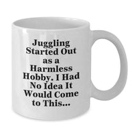 Load image into Gallery viewer, Funny Juggling Gifts for Men, Juggling White Coffee Mug, Unique Graduation Gifts from Friends, Juggling Lover's Morning Routine - Additional