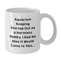 Load image into Gallery viewer, Aquarium Keeping Keepsake White Coffee Mug for Him Birthday Gift - Additional