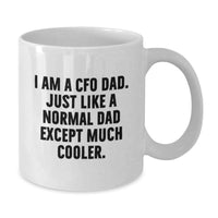 Load image into Gallery viewer, Funny CFO Gifts for Dad, White Coffee Mug, I Am A Cfo Dad, Unique Graduation Unique Gifts from Men to CFO, White Coffee Mug - Additional