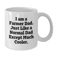 Load image into Gallery viewer, Farmer Dad Gifts from Family - Funny White Coffee Mug for Christmas Unique Gifts - Cute Farmer Mug for Men - I Am A Farmer Dad Quote - Additional

