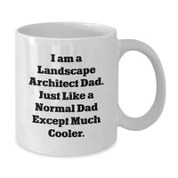 Load image into Gallery viewer, Funny Landscape Architect Dad Gifts from Family for Graduation Unique White Coffee Mugs, White - Additional