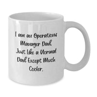 Load image into Gallery viewer, Funny Operations Manager Gifts for Him - White Coffee Mug by Dad - Graduation Unique Gift from Family to Son - Additional