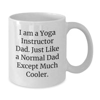 Load image into Gallery viewer, Funny Yoga Instructor Gifts for Men from Dad - White Coffee Mug, Graduation Unique - Additional