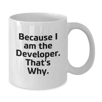 Load image into Gallery viewer, Funny Developer Gifts from Friends - White Coffee Mug for Men, Women, and Coworkers - Inspirational Graduation Unique Gifts - Additional