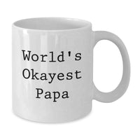 Load image into Gallery viewer, Funny White Coffee Mugs Gifts from Papa to Men on Graduation Unique Occasion White - Additional