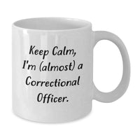 Load image into Gallery viewer, Funny Correctional Officer White Coffee Mug Gifts from Family Friends for Graduation Unique Celebration - Additional