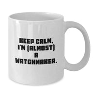 Load image into Gallery viewer, Watchmaker Keepsake White Ceramic Coffee Mug for Him Birthday Gift 11oz - Additional