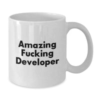 Load image into Gallery viewer, Funny Developer Gifts for Men - Amazing Quote White Coffee Mug, Perfect Graduation Unique Gifts from Friends - Additional