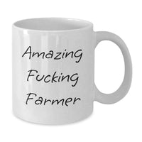 Load image into Gallery viewer, Amazing Fucking Farmer Keepsake White Coffee Mug for Him Birthday Gift - Additional