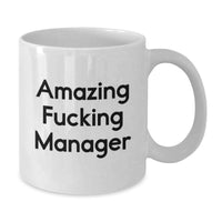 Load image into Gallery viewer, Manager Keepsake White Coffee Mug for Him Amazing Birthday Gift - Additional