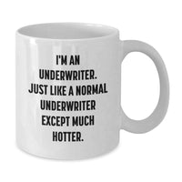 Load image into Gallery viewer, Funny Underwriter Gifts, White Coffee Mug for Underwriter, Inspirational Quote for Graduation, Gifts from Friends, Gifts for Underwriter - Additional
