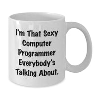 Load image into Gallery viewer, Funny Computer Programmer Gifts for Men, White Coffee Mug, Inspirational Quote Gifts from Friends, Graduation Unique Gifts for Computer Programmer Enthusiasts - Additional