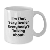 Load image into Gallery viewer, Dealer Keepsake White Coffee Mug for Him Birthday Gift Ultimate Ceramic - Additional