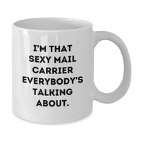 Load image into Gallery viewer, Birthday Gift Mail Carrier White Coffee Mug Present for Her - Additional