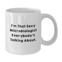 Load image into Gallery viewer, Microbiologist Keepsake White Mug for Him Graduation Gift Ceramic 11oz - Additional
