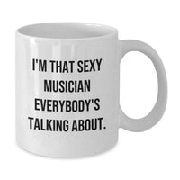 Load image into Gallery viewer, Musician Keepsake White Mug for Him Birthday Gift Ceramic 11oz - Additional