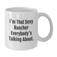 Load image into Gallery viewer, Rancher Keepsake White Coffee Mug for Him Birthday Gift - Additional