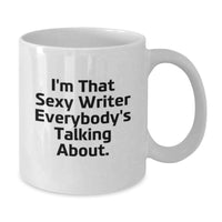 Load image into Gallery viewer, Funny Writer Gifts from Friends, White Coffee Mug for Writer Men, Graduation Unique Gifts for Him - Additional