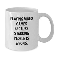 Load image into Gallery viewer, Funny Playing Video Games Humor White Coffee Mug Gifts from Friends to Graduation Unique Unique Gifts for Gamers Men Women - Additional