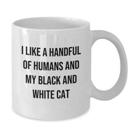 Load image into Gallery viewer, Funny Black and White Cat Gifts from Family - White Coffee Mug for Women Graduation Unique Gifts - Additional