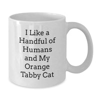 Load image into Gallery viewer, Funny Gifts for Orange Tabby Cat Lovers, Orange Tabby Cat Enthusiasts, Friends, Family, Coworkers, Men, Women - Orange Tabby Cat White Coffee Mug for Graduation, University, College, Office - Additional