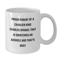 Load image into Gallery viewer, Cavalier King Charles Spaniel Dog Gifts, Funny Quote Coffee Mug, Gifts from Friends and Family for Women and Men, White 11oz or 15oz Ceramic Mugs - Additional
