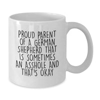 Load image into Gallery viewer, Funny German Shepherd Dog White Coffee Mug Gifts from Proud Parents for German Shepherd Dog Lovers on Christmas Morning - Additional
