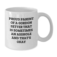 Load image into Gallery viewer, Gordon Setter Dog Lovers Funny White Coffee Mug Gifts for Proud Parents, Graduation Unique Gifts from Friends, Family, or Coworkers - Additional
