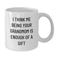 Load image into Gallery viewer, Grandmom Gifts from Family Members, Funny Grandmom Quote White Coffee Mug, Perfect for Christmas Unique Gifts - Additional
