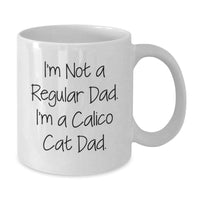 Load image into Gallery viewer, Calico Cat Dad Gifts from Men to Family - Funny White Coffee Mug - Christmas Unique Presents for Husband Father - Additional
