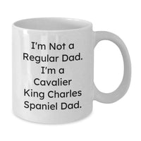 Load image into Gallery viewer, Cavalier King Charles Spaniel Dad Gifts for Men from Family - Funny White Coffee Mug Birthday Unique Presents - Additional