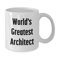 Load image into Gallery viewer, Funny Gifts from Friends for Awesome Architect Men White Coffee Mug - Additional

