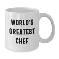 Load image into Gallery viewer, Gifts from Friends, Funny World&#39;s Greatest Chef Quote, Chef Gifts for Graduation, White Coffee Mug, Perfect Unique Graduation Gifts for Chef Men - Additional
