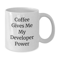 Load image into Gallery viewer, Funny Developer White Coffee Mug, Gifts for Developer Friends, Christmas Unique Gifts from Family - Additional