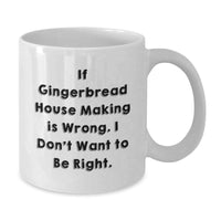 Load image into Gallery viewer, Funny Gingerbread House Making Gifts for Friends, Coworkers, or Family - White Coffee Mug - Additional
