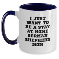 Load image into Gallery viewer, Funny German Shepherd Dog Gifts for Women from Men, Two Tone Coffee Mug for Mom, Christmas Unique Gift - Main