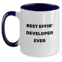 Load image into Gallery viewer, Funny Developer Humor Two Tone Coffee Mug Gifts from Men to Friends and Family for Christmas - Main
