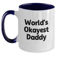Load image into Gallery viewer, Funny Daddy Gifts from Friends Two Tone Coffee Mug for Graduation Unique Presents - Main