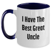 Load image into Gallery viewer, Funny Uncle Gifts from Family - I Have The Best Great Uncle Two Tone Coffee Mug for Men Graduation - Main

