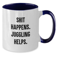Load image into Gallery viewer, Juggling Fun Gifts from Friends for Juggling Lovers, Funny Christmas Unique Mugs, Two Tone Ceramic Coffee Mug for Men and Women - Additional