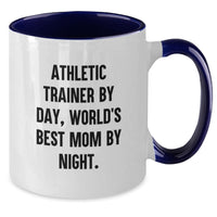 Load image into Gallery viewer, Athletic Trainer Gifts, Funny Quote Mugs, Gifts from Friends for Athletic Trainer, Two Tone Coffee Mug for Graduation - Additional
