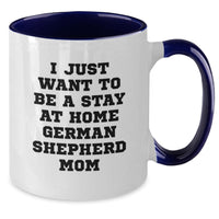 Load image into Gallery viewer, Funny German Shepherd Dog Gifts for Women from Men, Two Tone Coffee Mug for Mom, Christmas Unique Gift - Additional