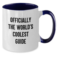 Load image into Gallery viewer, Funny Guide Gifts for Guide Lovers - Officially The World's Coolest Guide - Two Tone Coffee Mug for Men on Father's Day - Additional
